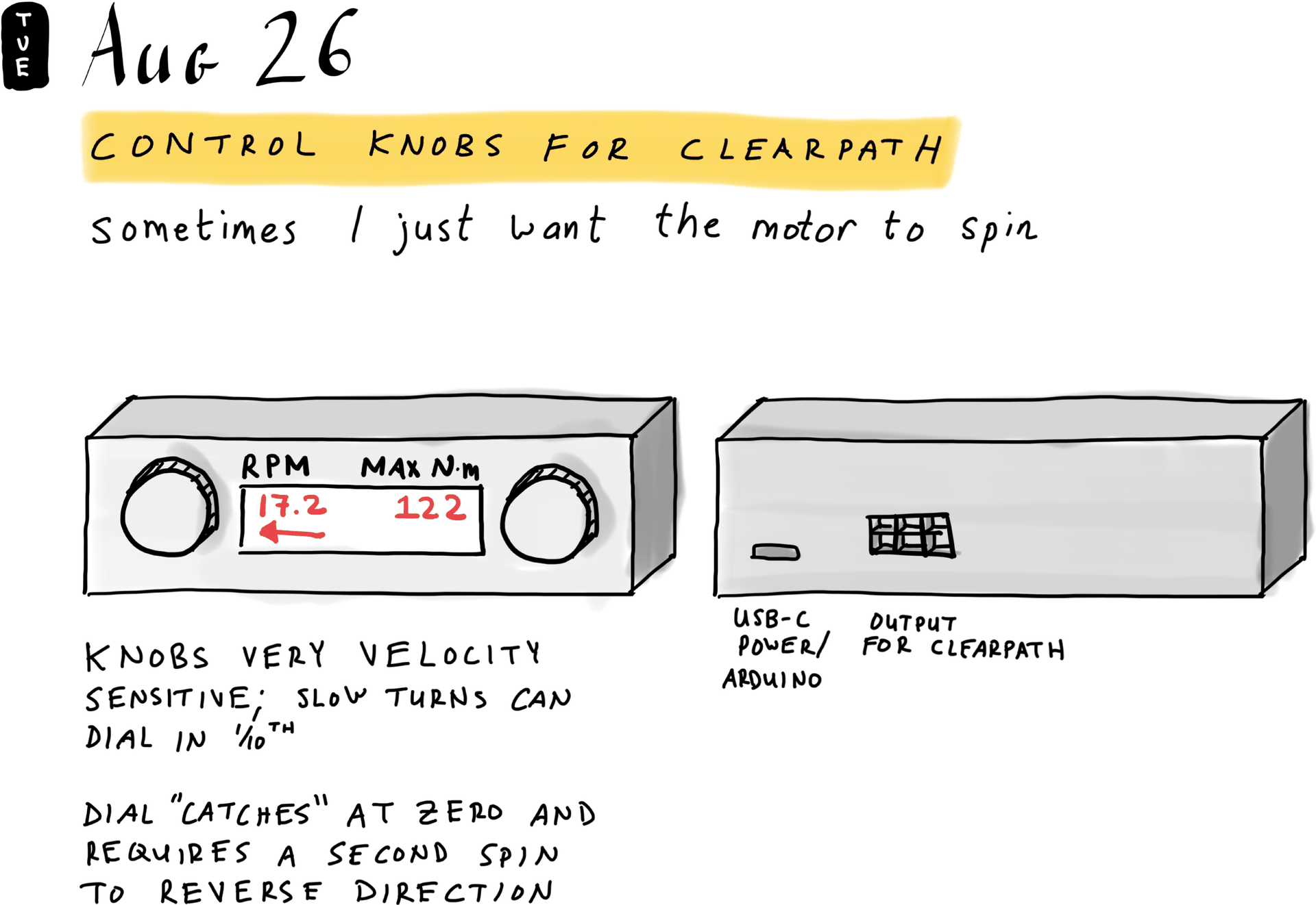 Control Knobs for Clearpath