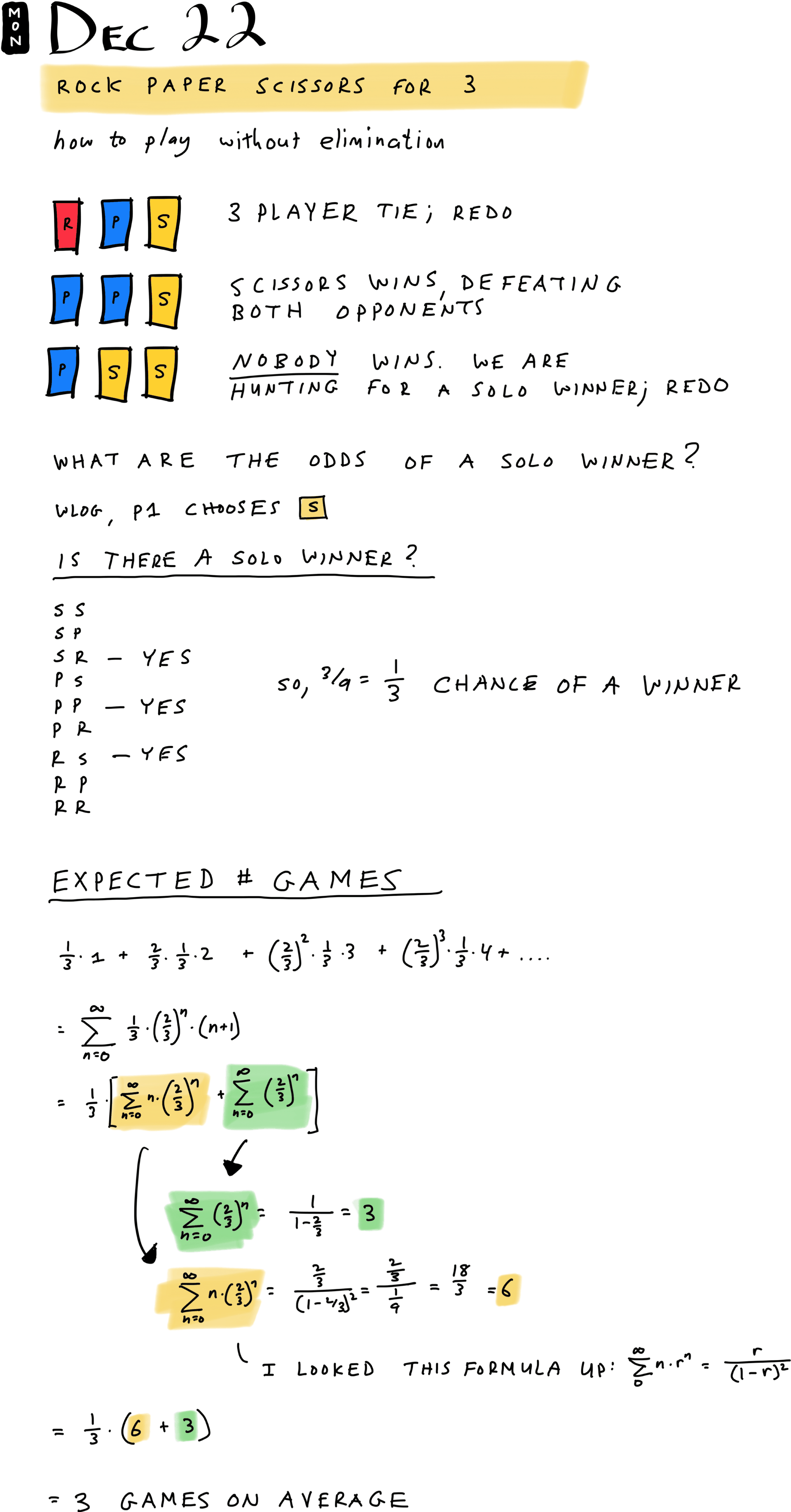 Rock Paper Scissors for 3