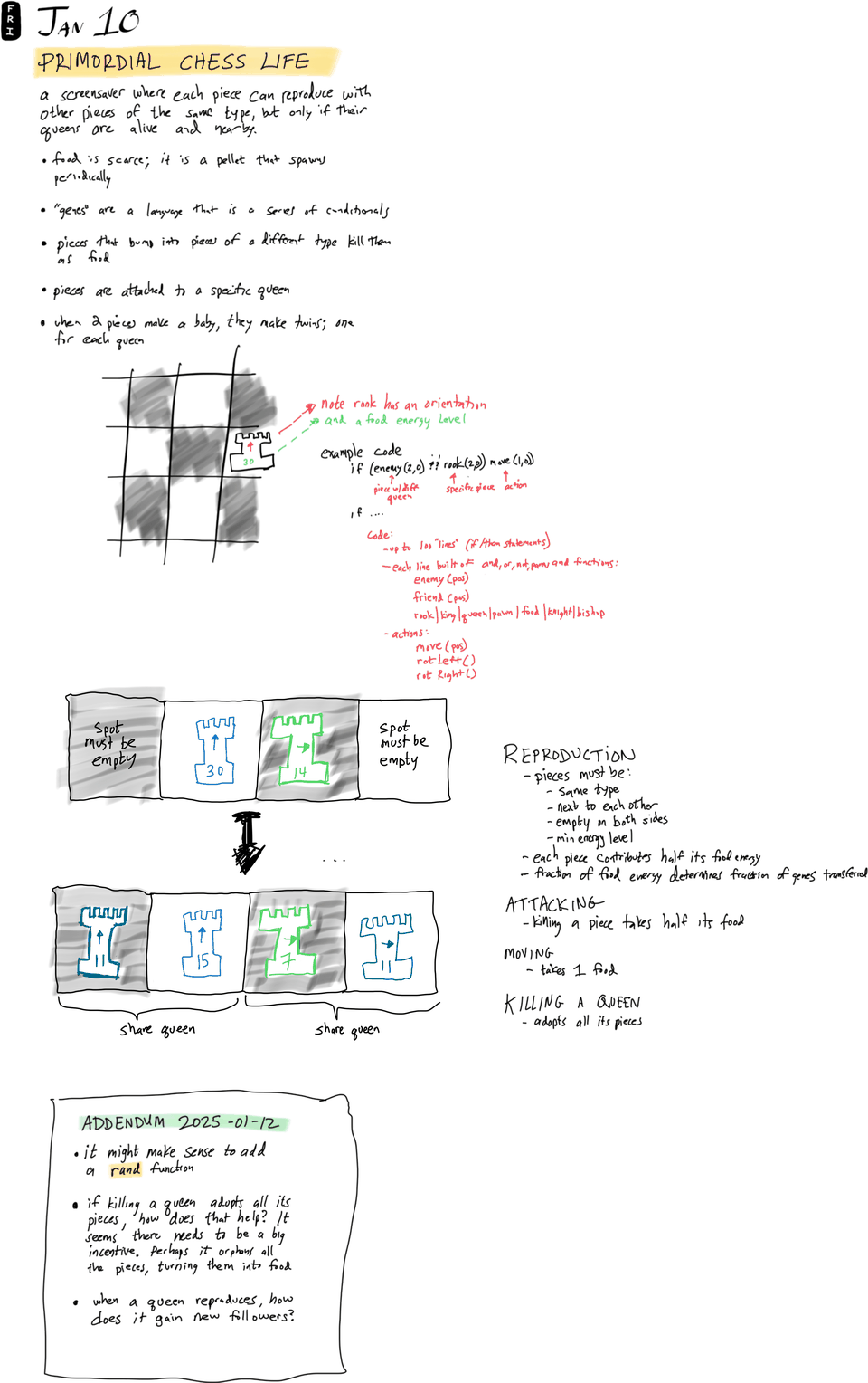 Primordial Chess Life