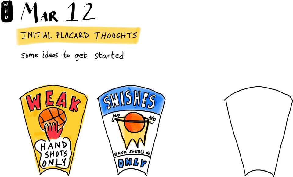 Initial placard thoughts