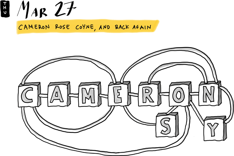 Cameron Rose Coyne, and back again