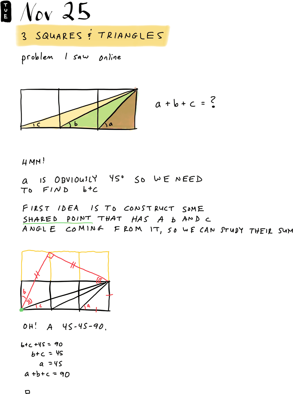 3 Squares & Triangles