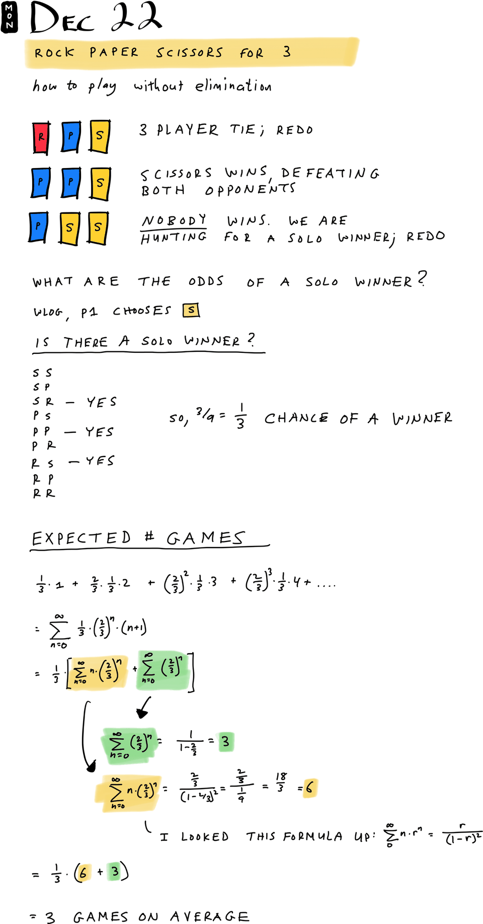 Rock Paper Scissors for 3